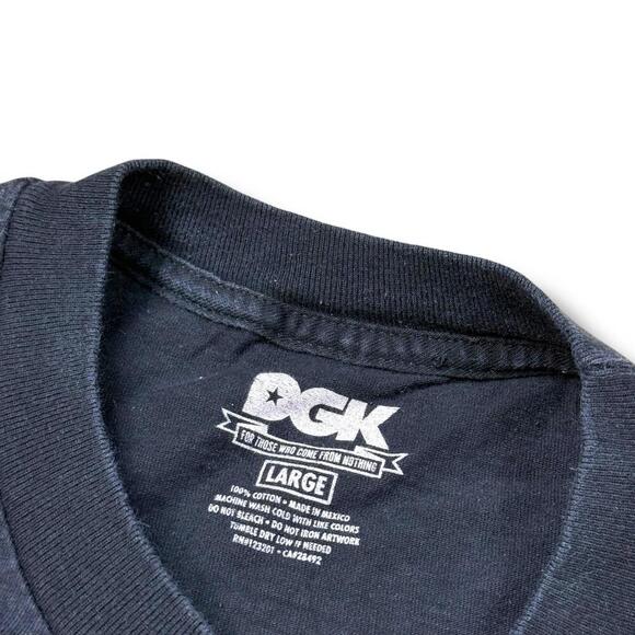 DGK All Day Everyday Camo Pigeon Graphic Tee Black Size L Streetwear T-Shirt Pop - Picture 5 of 6